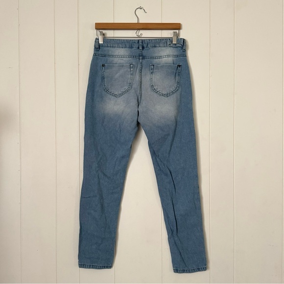Cotélac French Braid Mom Jeans Size 1 US 8 Light Blue Wash - Picture 4 of 8